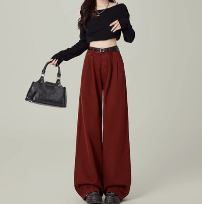 Pantalones Rectos de Tiro Alto para Mujeres Petite - Image 4
