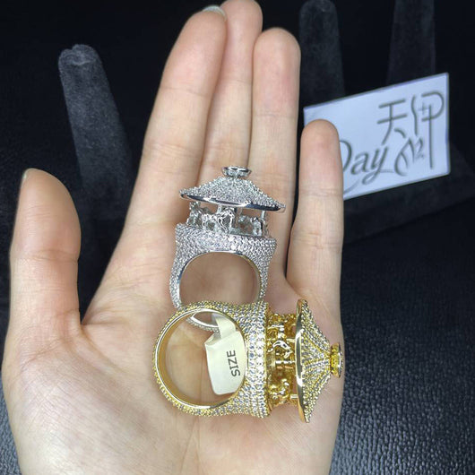 Anillo Hip Hop Personalizado con Accesorios para Orejas - Image 3