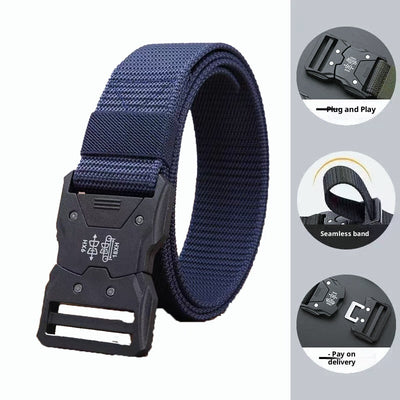 Cinturón Táctico de Lona con Hebilla de Liberación Rápida para Hombre - Image 8