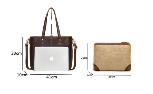 Bolso de Cuero Genuino para Mujer - Cartera de Gran Capacidad Estilo Casual - Image 6
