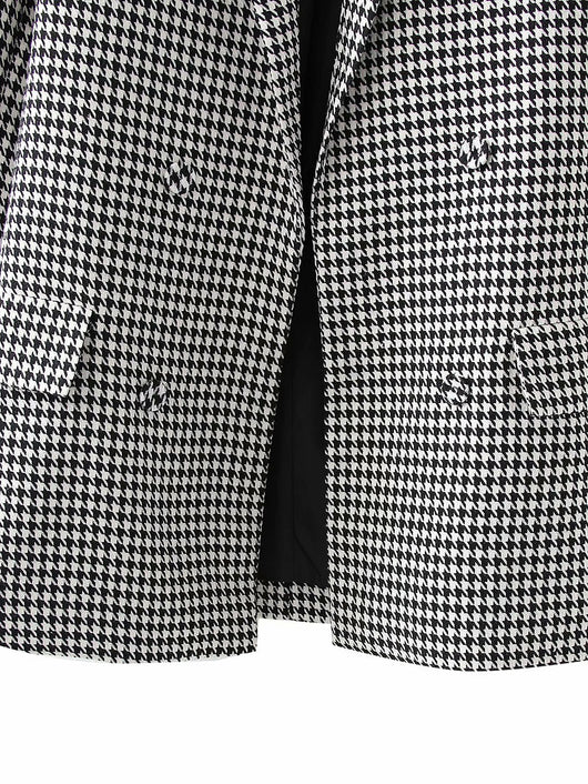 Blazer Retro Cuadros Doble Botonadura Estilo Europeo y Americano - Image 2