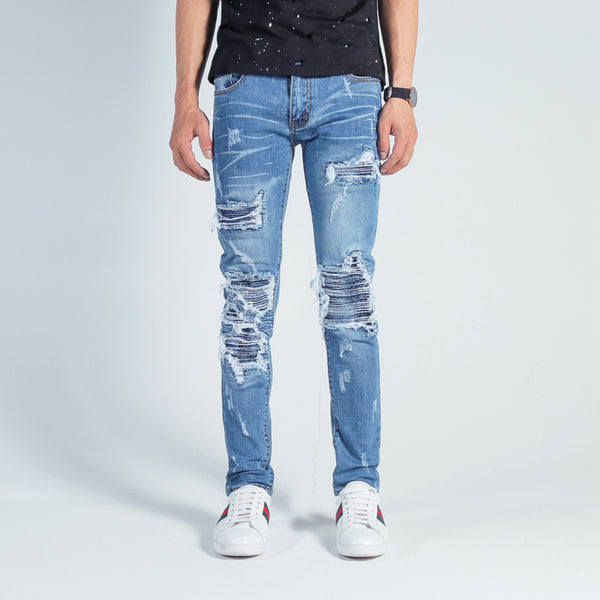Pantalones Vaqueros Slim Corte Europeo para Hombre