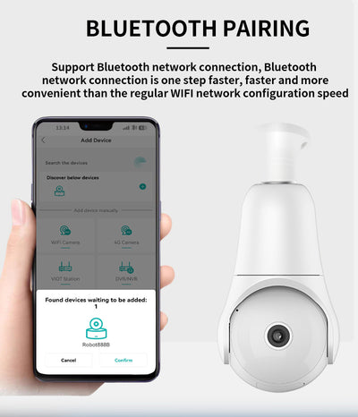 Cámara WiFi Inteligente en Foco LED con Visión Nocturna y Control Remoto - Image 15