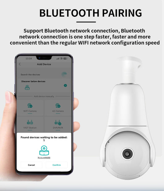 Cámara WiFi Inteligente en Foco LED con Visión Nocturna y Control Remoto - Image 15