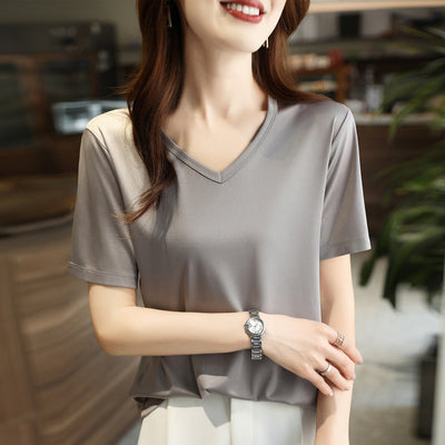 Blusa Suelta de Satén Francés Premium - Image 9