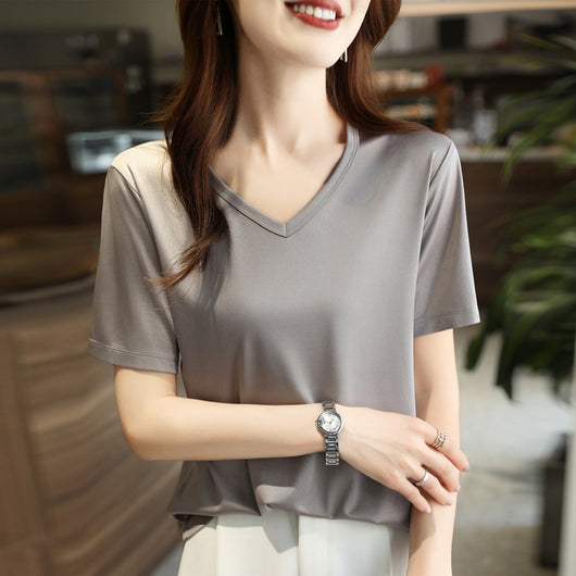 Blusa Suelta de Satén Francés Premium - Image 9
