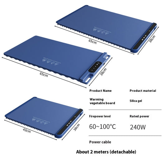 Plato Calentador Plegable Flexible para el Hogar - Image 3