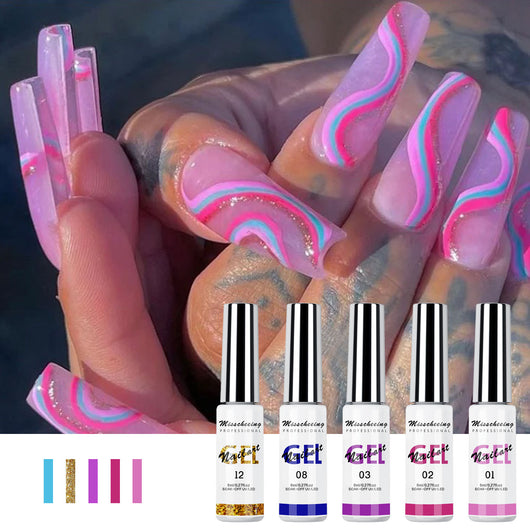 Pegamento de Tracción 3D para Uñas - 12 Colores Pintura Artística - Image 3