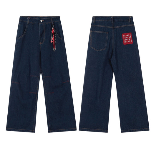 Jeans Retro Americano con Diseño de Cordón - Image 13