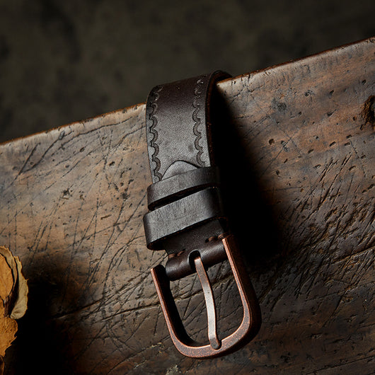 Cinturón Casual de Cuero para Hombre - Diseño Artesanal Personalizado - Image 10