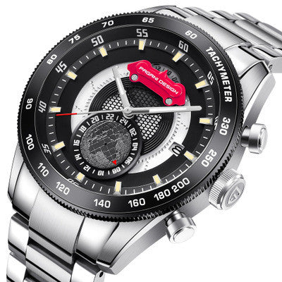 Reloj de Acero Inoxidable para Hombre con Movimiento de Cuarzo - Image 2