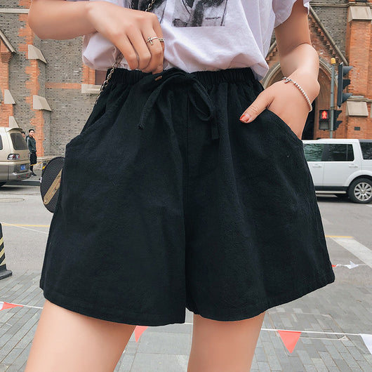 Shorts Deportivos Slim Fit Negro Coreanos para Mujer - Image 3