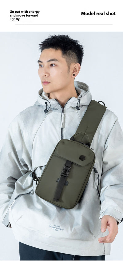 Mochila Casual de Gran Capacidad con Bolsa Pectoral - Diseño Moderno y Funcional - Image 13
