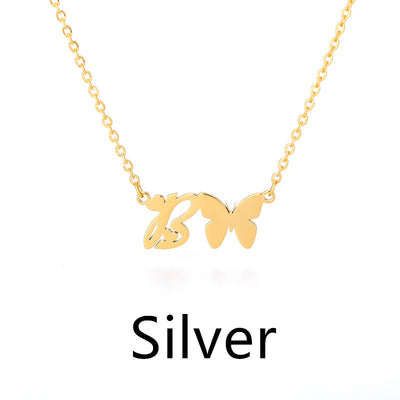 Collar Colgante Mariposa con Inicial Personalizada - Image 28