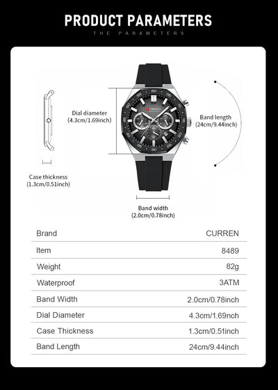 Reloj Deportivo Impermeable para Hombre con Seis Manecillas - Image 14