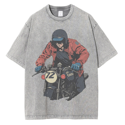 Playera Vintage Hombre con Diseño Pintado - Image 4
