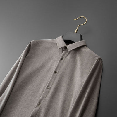 Camisa de Lana Gruesa Térmica Beige para Hombre - Image 17