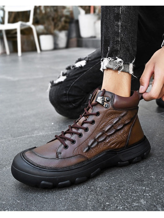Botas Martin de Cuero Premium para Hombre con Cierre y Suela Antideslizante - Image 11