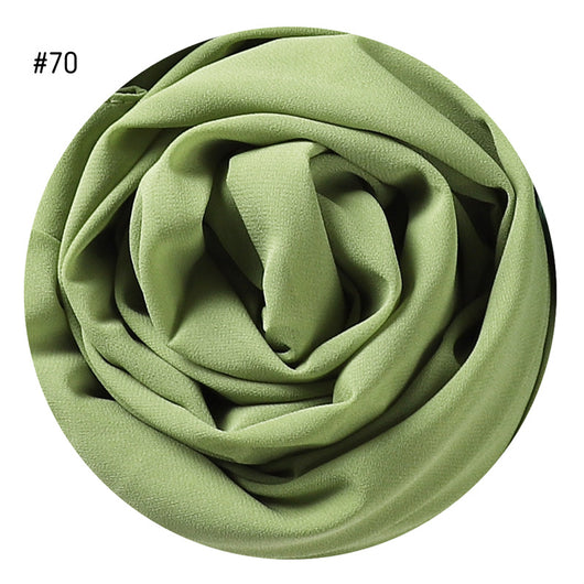 Pañuelo de Gasa Perlada en Colores Sólidos - Cobertura Elegante Monocromática - Image 73