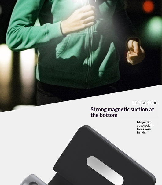Lámpara Magnética de Luz Roja en Silicona para Correr Nocturno - Image 14