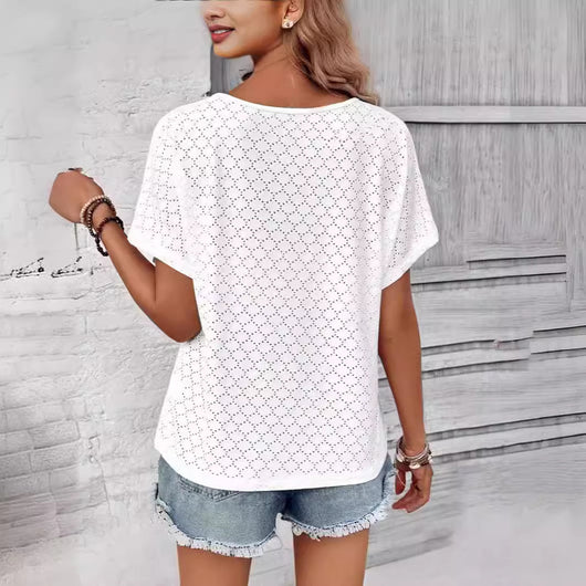 Camiseta Hueca Jacquard para Mujer - Image 2