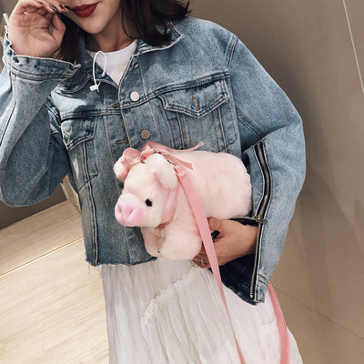 Bolso de Hombro Personalizado con Diseño de Cerdo para Mujer - Image 8