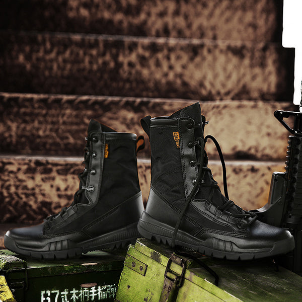 Botas Tácticas Altas Transpirables Talla Grande - Comodidad y Durabilidad