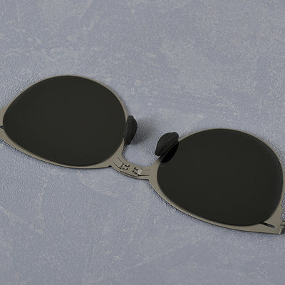 Gafas de Sol Vintage Plegables para Hombre en Acero Inoxidable - Image 38