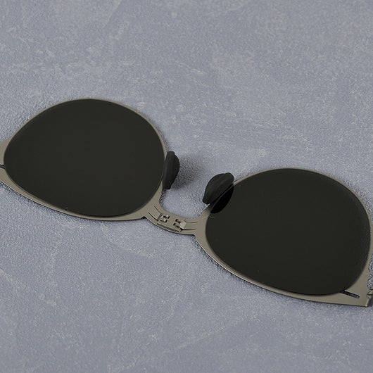 Gafas de Sol Vintage Plegables para Hombre en Acero Inoxidable - Image 38