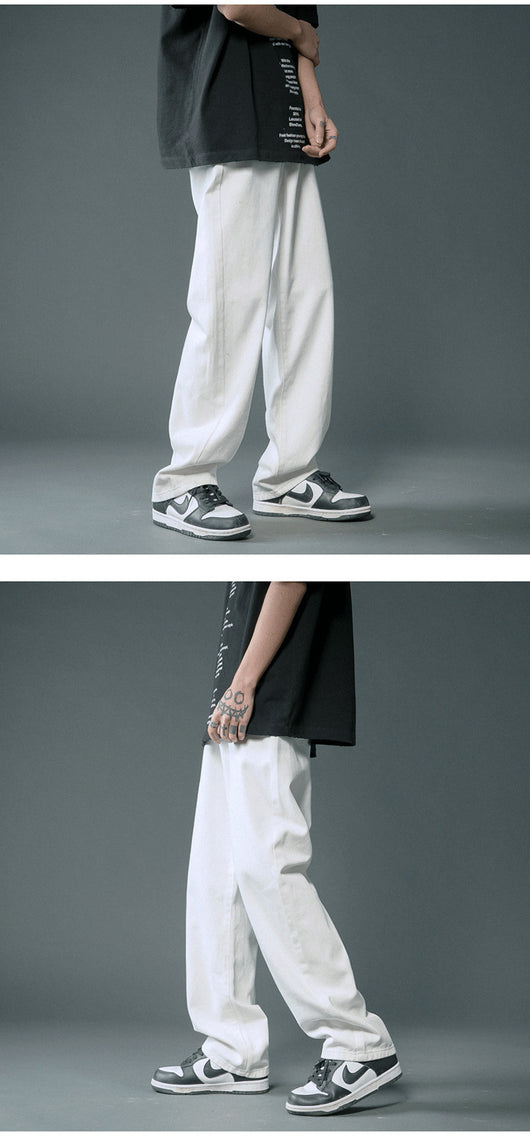 Jeans Rectos Sueltos Ligeros para Hombre - Comodidad de Verano - Image 12