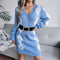 Vestido Suéter Universitario con Diamantes Estilo Europeo y Americano