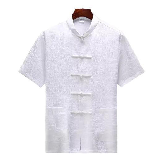 Traje Tang de Seda Mulberry para Hombre - Elegancia Tradicional China - Image 5