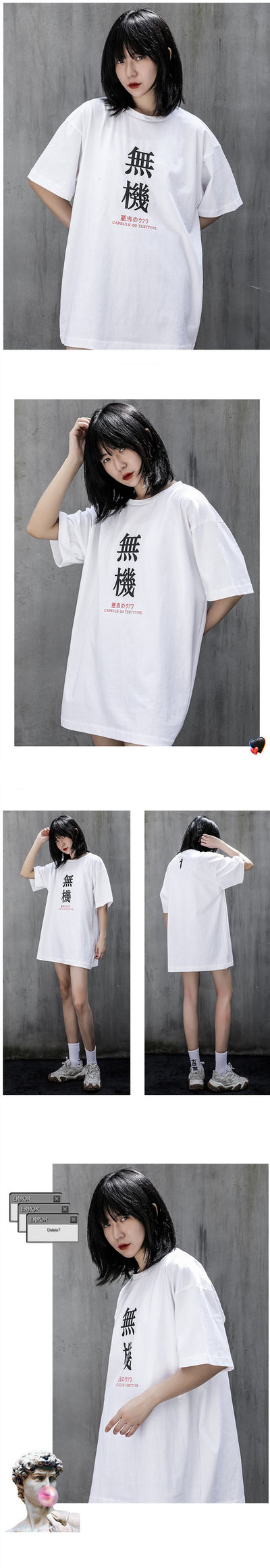 Camiseta Retro Suelta de Algodón para Hombre y Mujer - Image 10