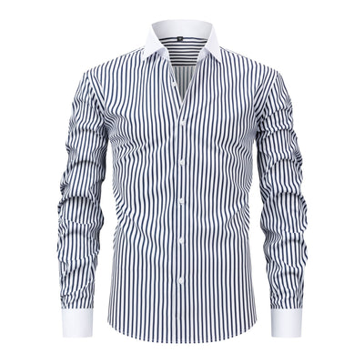 Camisa Ejecutiva de Manga Larga con Cuello Windsor, Stretch y Resistente a Arrugas - Image 6