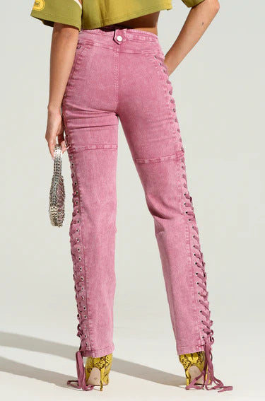 Jeans Bandage con Cordón para Mujer - Estilo Hot Girl Europeo y Americano - Image 29
