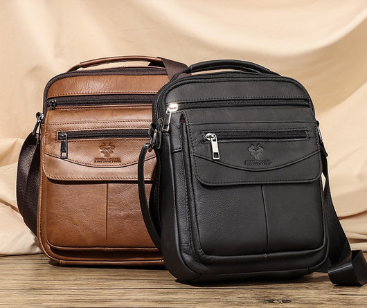 Mochila de Cuero Genuino para Hombre - Diseño Crossover Moderno - Image 30
