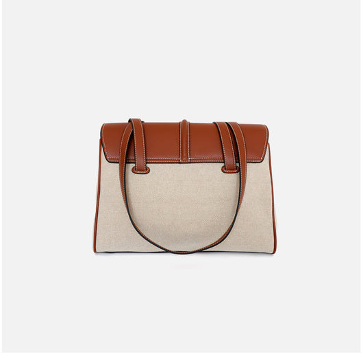 Bolso de Hombro en Cuero con Cierre Canvas - Image 13