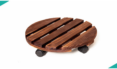 Base Giratoria Universal para Macetas de Madera Carbonizada - Image 6