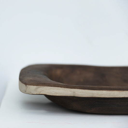 Bandeja de Café de Madera Artesanal - Frutero y Centro de Mesa Decorativo