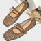 Sandalias Mary Jane Estampado Leopardo con Malla Transpirable para Mujer