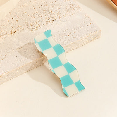 Pasador Elegante para Moño Cuadrado a Cuadros - Image 10