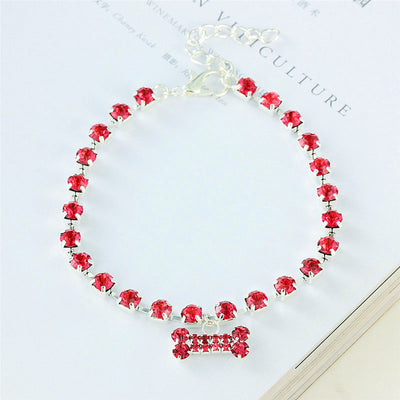 Collar Colgante Hueso con Brillantes - Image 10