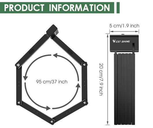 Candado Plegable de Seguridad para Motos Eléctricas - Image 7