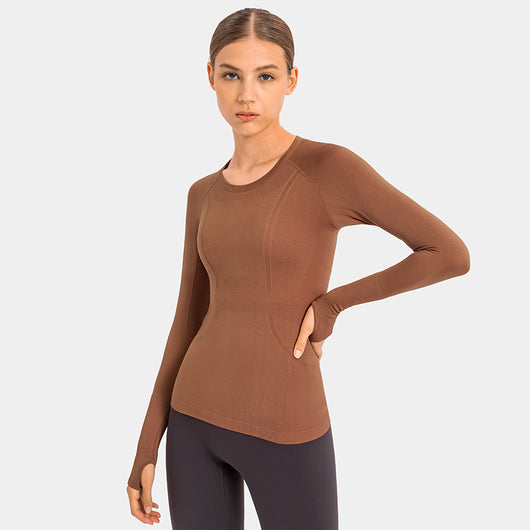 Playera Deportiva Mujer Cuello Redondo Ajustada y Transpirable - Image 28