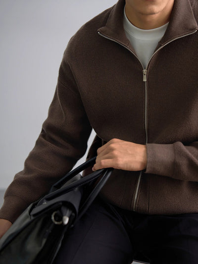 Suéter Abrigo con Cierre de Hombre para Otoño e Invierno - Image 16