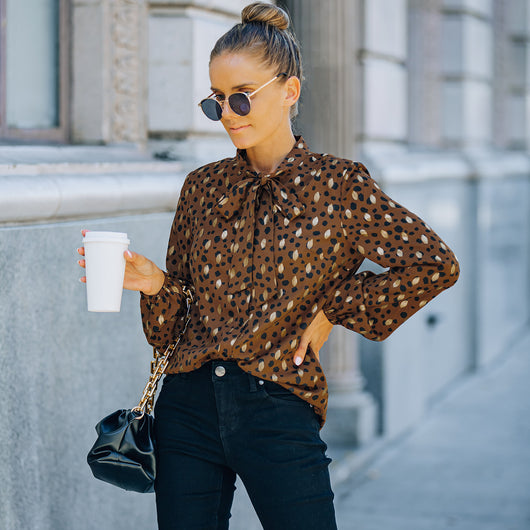 Blusa de Gasa Manga Larga para Otoño e Invierno - Image 14