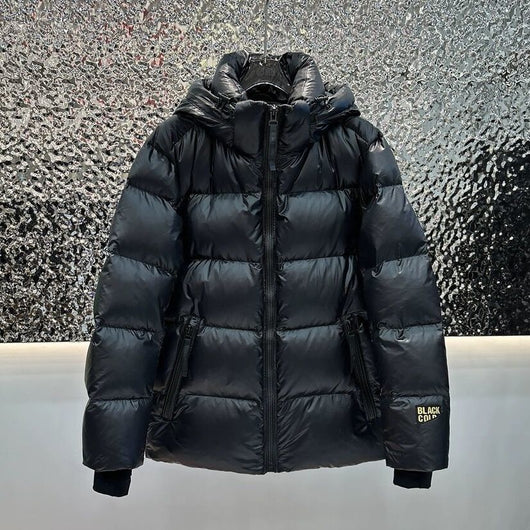 Chaqueta Acolchada Dorado Negro para Parejas - Diseño Elegante y Cálido - Image 6