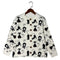 Cardigan Casual para Mujer con Detalles en Negro y Rubí