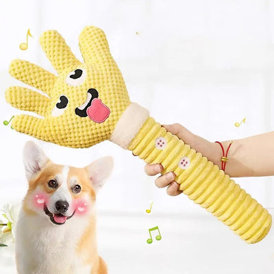 Juguete Masticable de Felpa con Forma de Palma para Perros en Dentición - Image 12