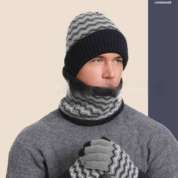 Gorro Tejido Cálido con Cuello para Invierno - Protección Contra el Frío